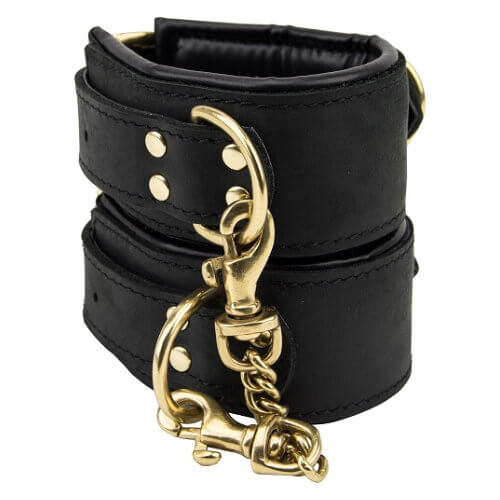 n10781-bound-noir-nubuck-leather-slim-wrist-cuffs_1 Bound Noir Nubuck Leather Slim Wrist Cuffs - Image 1