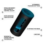 LELO F1S V3 AI Interactive Male Masturbator Blue - Image 9