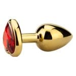 Precious Metals Heart Shaped Butt Plug-Gold - Image 5