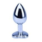 Precious Metals Heart Shaped Butt Plug-Silver - Image 3