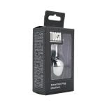 Toosh Silver Metal Butt Plug Medium Red Stone - Image 10