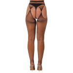 Lace by LJ Fishnet Crotchless Pantyhose Black - Image 4