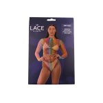 Lace by LJ Rainbow Fence Net Crop Top and Bottoms - Image 6