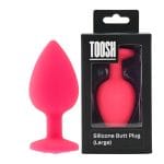 Toosh Pink Silicone Butt Plug Large - Image 10
