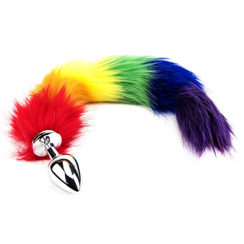 n10780-furry-fantasy-rainbow-tail-butt-plug-4_1 Furry Fantasy Rainbow Tail Butt Plug - Image 1