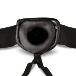 Unisex Hollow Strap-On 6 Inch Black - Image 4