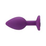 Loving Joy Jewelled Silicone Butt Plug Purple -Small - Image 3