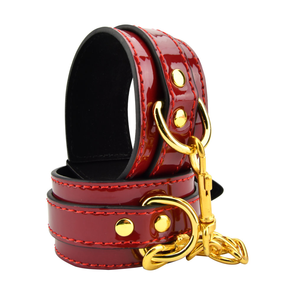 n11405-bound-to-please-red-wrist-cuffs-2 Bound to Please Red Wrist Cuffs - Image 1