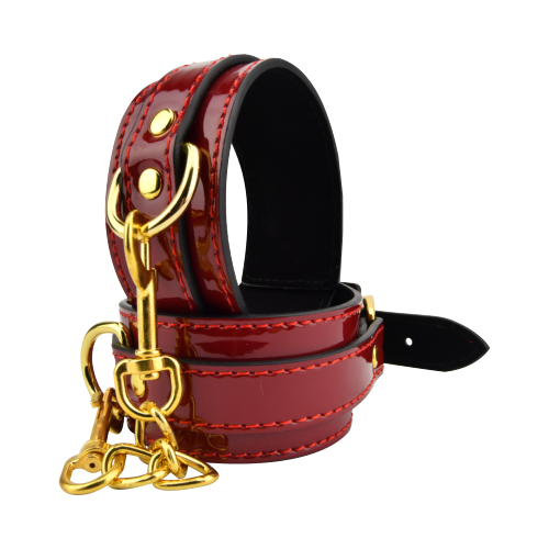 n11406-bound-to-please-red-ankle-cuffs Bound to Please Red Ankle Cuffs - Image 1