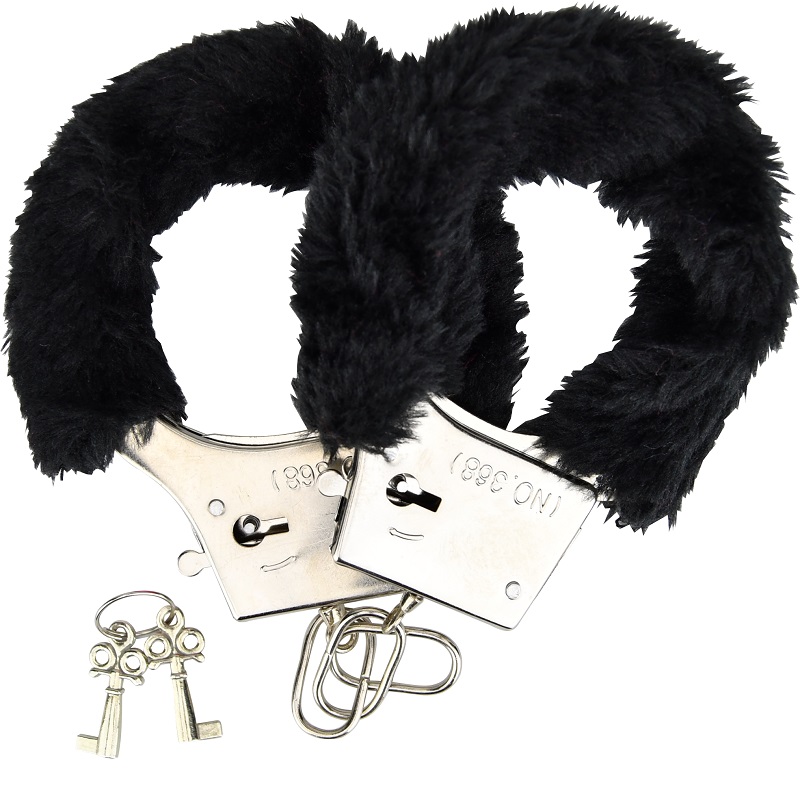 n11714-bound-to-please-furry-handcuffs-black-1 Loving Joy Furry Handcuffs Black - Image 1
