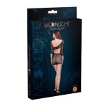 Moonlight Asymmetric Style Crochet Mini Dress Black One Size - Image 5