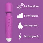 Loving Joy 20 Function Wand Vibrator Purple - Image 8