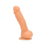 Loving Joy 7 Inch Realistic Silicone Dildo with Suction Cup and Balls Vanilla - Image 4