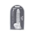Loving Joy 7 Inch Dildo with Balls Clear - Image 8