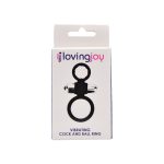 Loving Joy Silicone Vibrating Cock and Ball Ring - Image 5