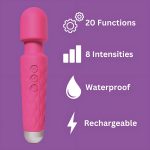 Loving Joy 20 Function Wand Vibrator Pink - Image 8