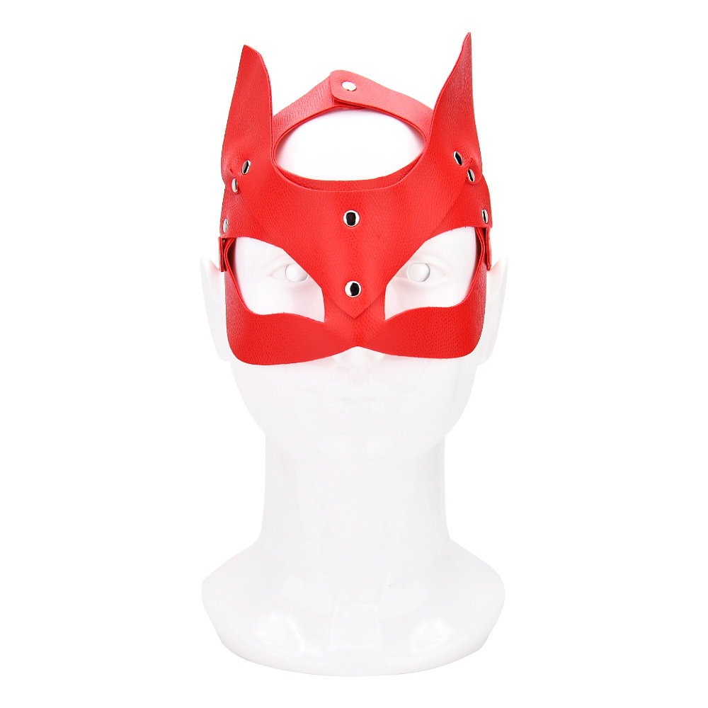 n12284-bound-to-play-kitty-cat-face-mask-red Bound to Play Kitty Cat Face Mask Red - Image 1