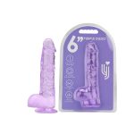 Loving Joy 6 Inch Dildo with Balls Purple - Image 5