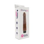 Loving Joy 8 inch Realistic Vibrator Brown - Image 9