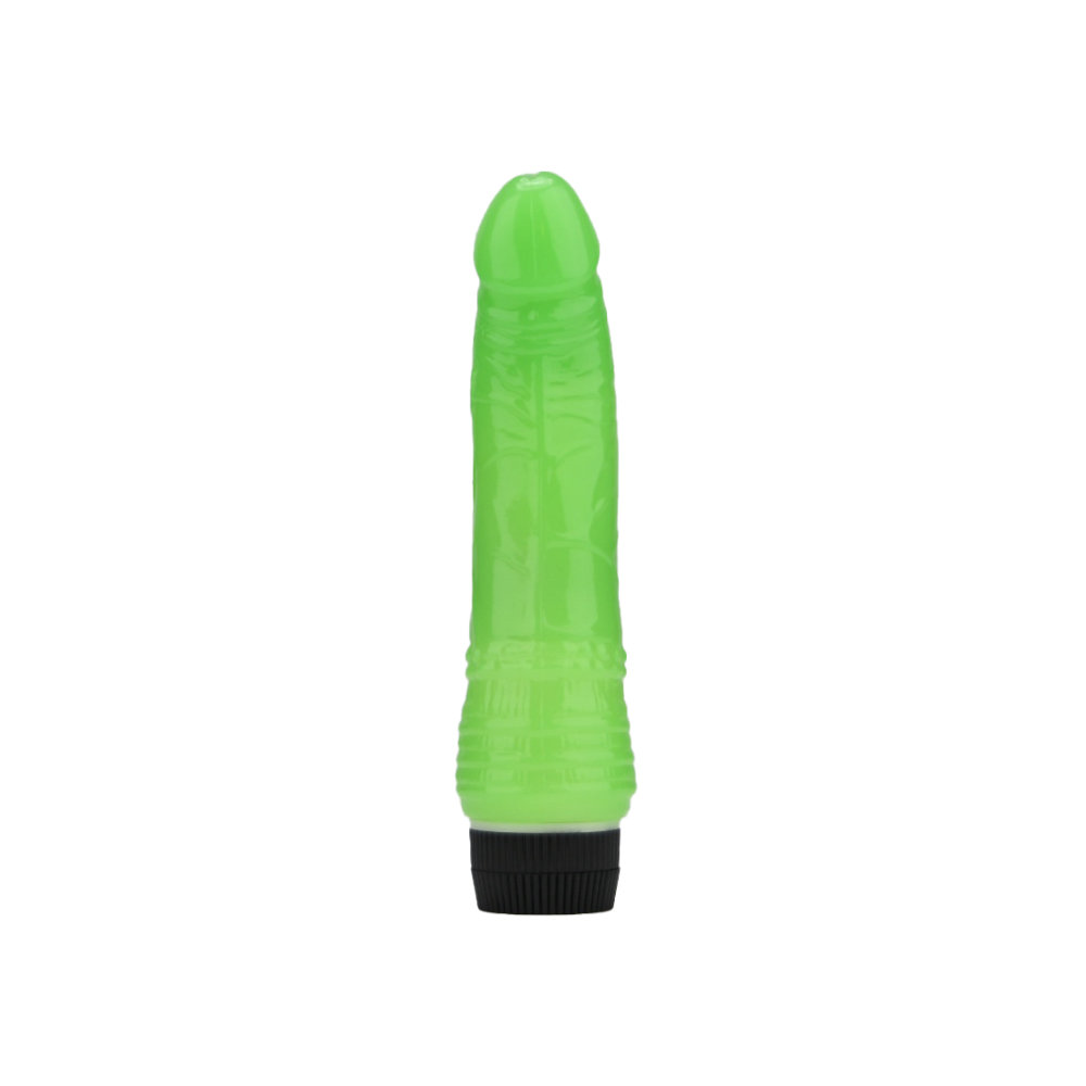 n12401-loving-joy-7-inch-realistic-vibrator-glow-in-the-dark Loving Joy 7 inch Realistic Vibrator Glow in the Dark - Image 1