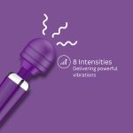Loving Joy Rechargeable Magic Wand Vibrator Purple - Image 4