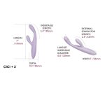 Svakom Cici+ 2 App Controlled Slim Rabbit Vibrator - Image 11