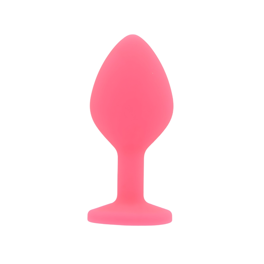 n12806-toosh-pink-silicone-butt-plug-medium Toosh Pink Silicone Butt Plug Medium - Image 1