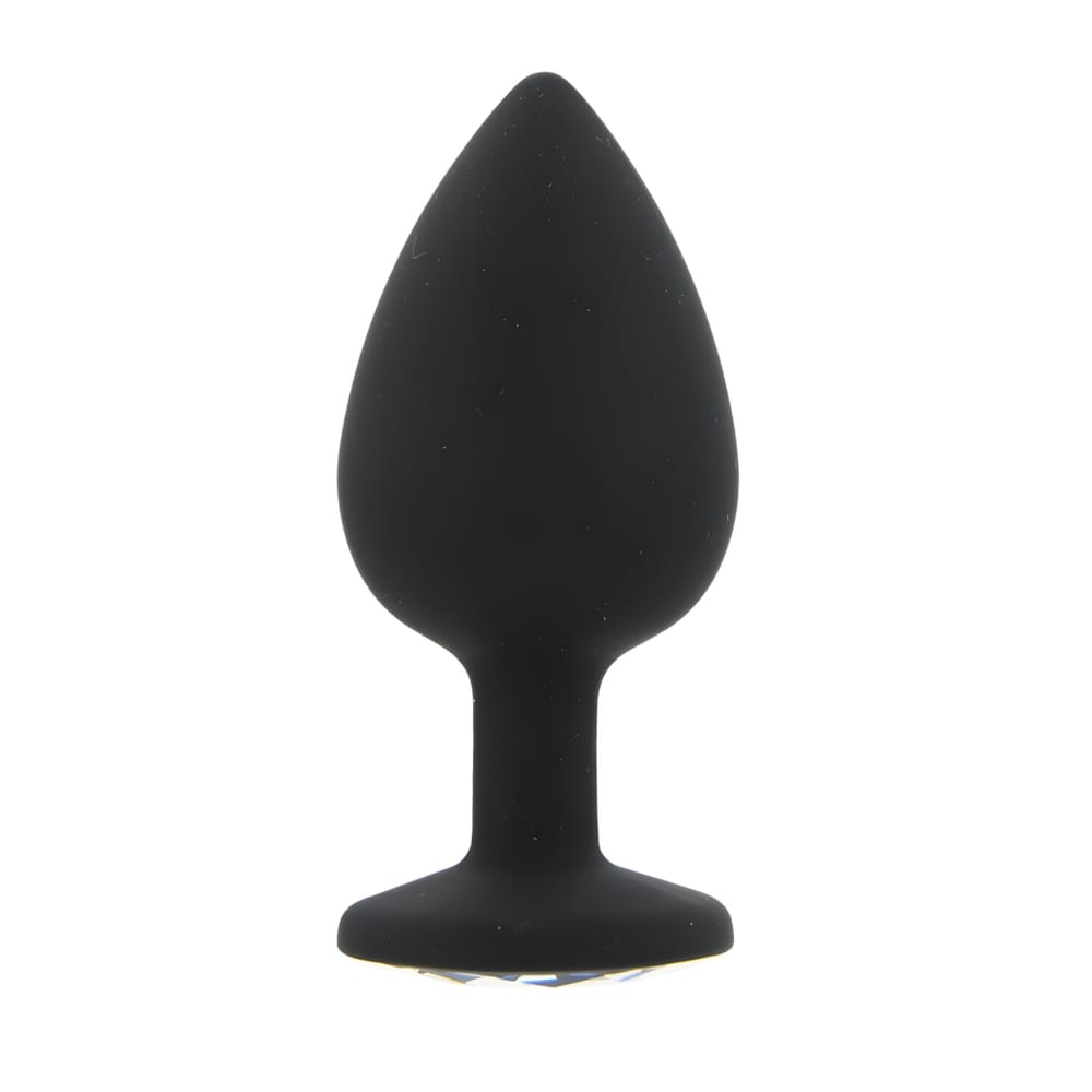 n12813-toosh-black-silicone-butt-plug-large Toosh Black Silicone Butt Plug Large - Image 1