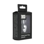 Toosh Silver Metal Butt Plug Small Clear Stone - Image 10