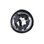 Toosh Silver Metal Butt Plug Medium Clear Stone - Image 5