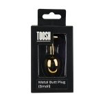Toosh Gold Metal Butt Plug Small Clear Stone - Image 8
