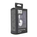 Toosh Silver Metal Butt Plug Large Pink Stone - Image 9