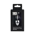 Toosh Heart Shaped Silver Butt Plug with Red Stone Small - Image 9