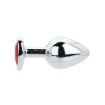 Toosh Heart Shaped Silver with Red Stone Medium - Image 4