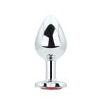 Toosh Heart Shaped Silver with Red Stone Medium - Image 3