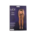 Lace by LJ Fishnet Crotchless Pantyhose Black - Image 6