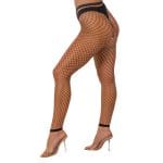 Lace by LJ One Size Industrial Net Footless Tights Black - Image 3