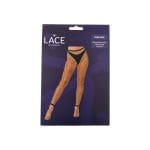 Lace by LJ One Size Industrial Net Footless Tights Black - Image 5