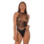 Lace by LJ Opaque Bodysuit Black