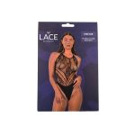 Lace by LJ Floral Halter Bodysuit Black - Image 6