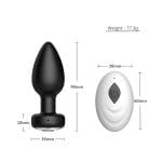 Toosh Remote Controlled Silicone Vibrating Butt Plug - Image 6