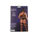 Lace by LJ Crossover Neck Crotchless Bodystocking - Image 7
