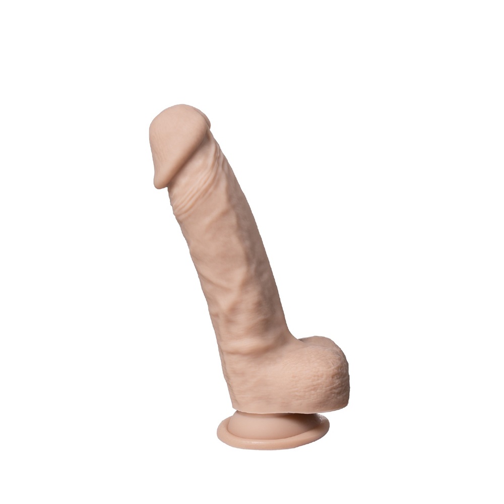 n13001-silexd-real-skin-8inch-silicone-dildo-wballs-1 SilexD Real Skin 8 inch Silicone Dildo with Balls - Image 1
