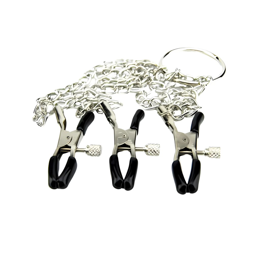 n9378-bound-to-please-nipple-and-clit-clamp-3-2-1 Bound to Please Nipple & Clit Clamp - Image 1