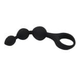 Loving Joy Triple Ripple Anal Beads-Black - Image 8