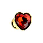 Precious Metals Heart Shaped Butt Plug-Gold - Image 3