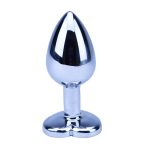 Precious Metals Heart Shaped Butt Plug-Silver - Image 3