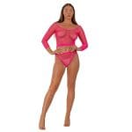 Lace by LJ Fence Net Crop Top and Bottoms - Image 9
