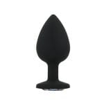Toosh Silicone Butt Plug Black Set of 3 Clear Stone - Image 9