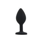 Toosh Silicone Butt Plug Black Set of 3 Clear Stone - Image 7